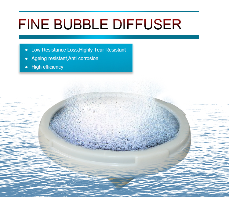 Membrane disc diffuser, Fine disc bubble membrane diffuser