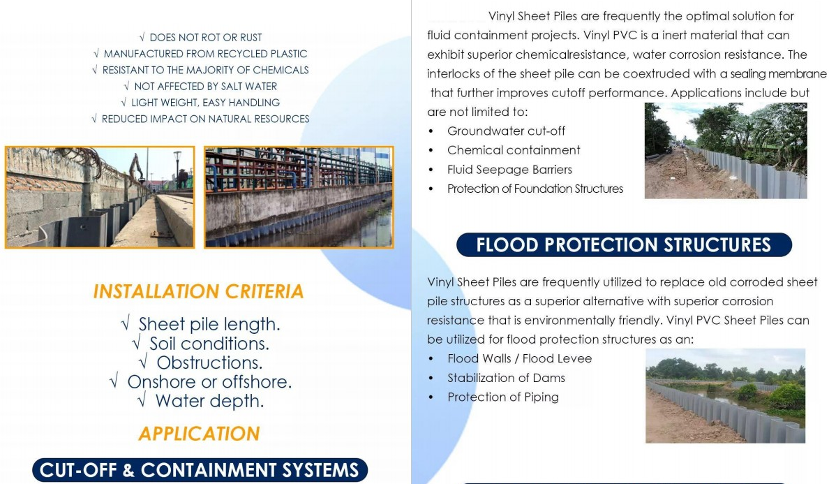 Vinyl Sheet Piling