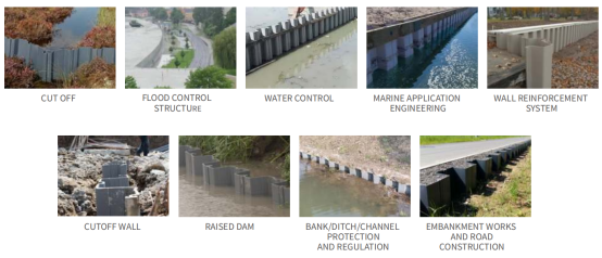Applications of Vinyl Sheet Piles
